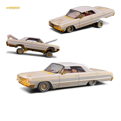 (Pre-Order) Fine Works64 Chevrolet Impala - Metallic Platinum Ordinary - 1:64