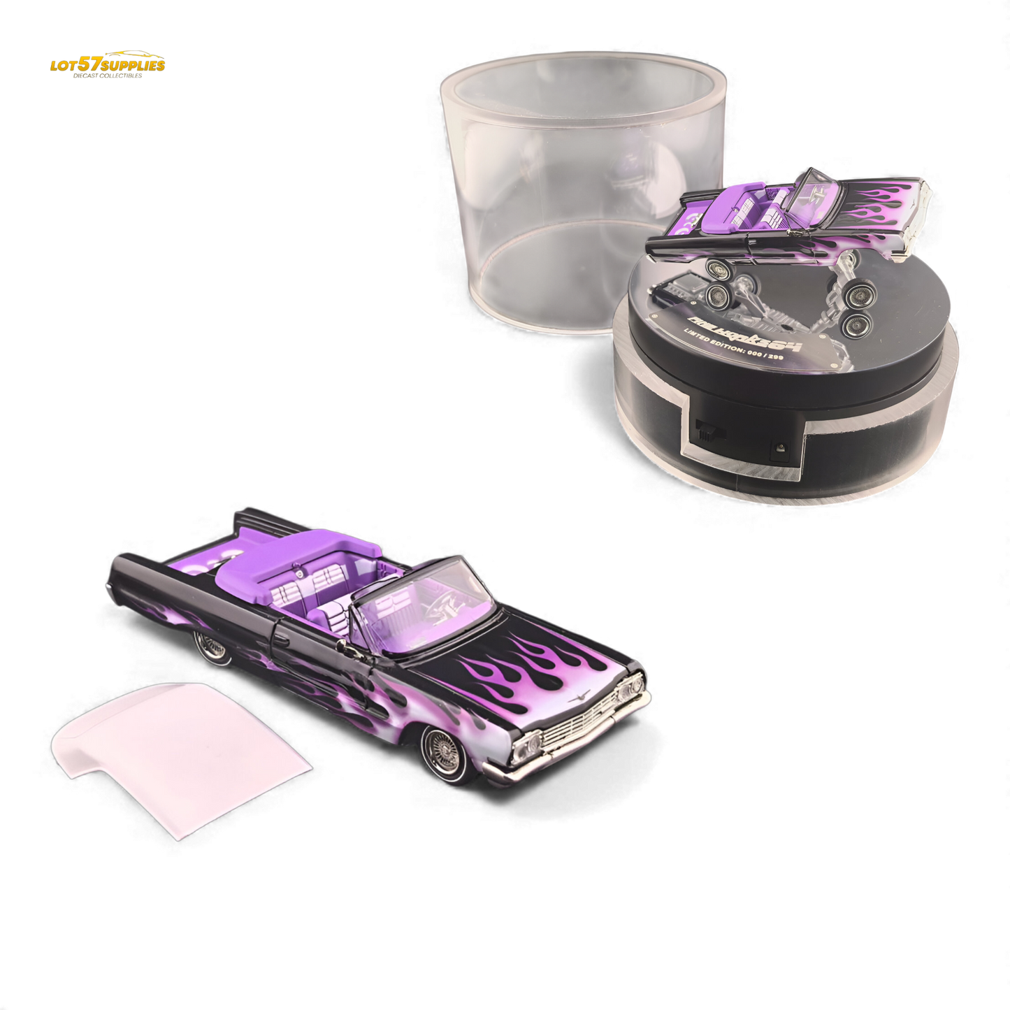 (Pre-Order) Fine Works64 Chevrolet Impala - Ghost Flame Luxury - 1:64