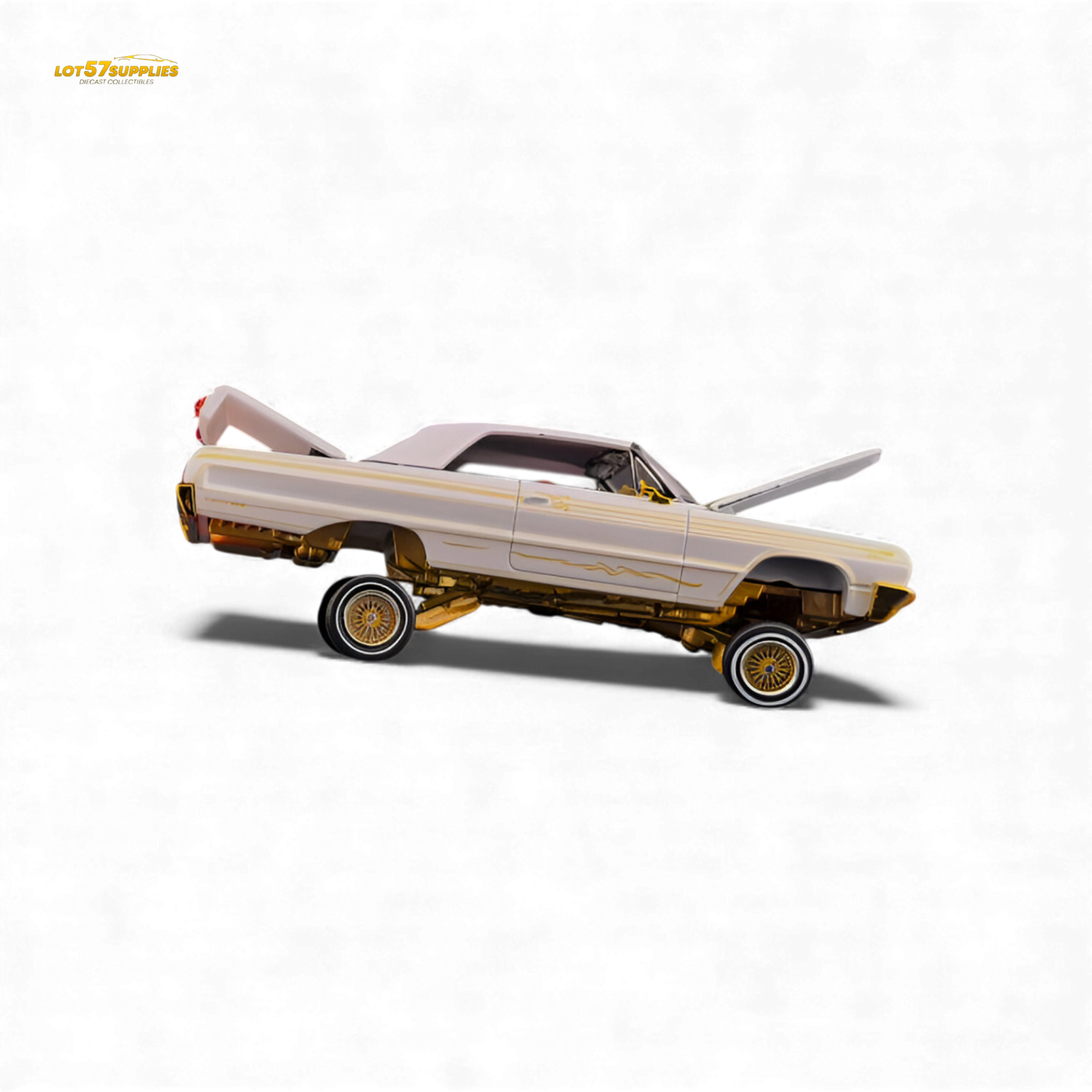 (Pre-Order) Fine Works64 Chevrolet Impala - Metallic Platinum Luxury - 1:64