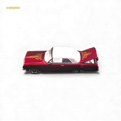 (Pre-Order) Fine Works64 Chevrolet Impala - Transparent Red Ordinary - 1:64