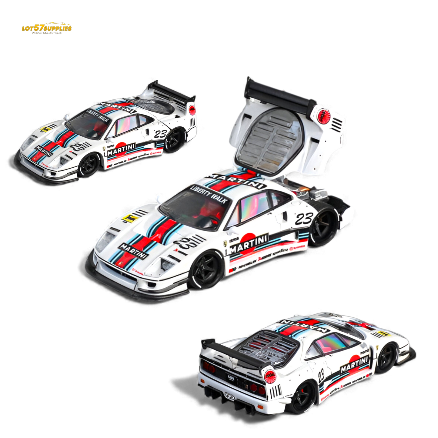 (Pre-Order) Star Models Ferrari F40 LB-Works Martini 23# 1:64