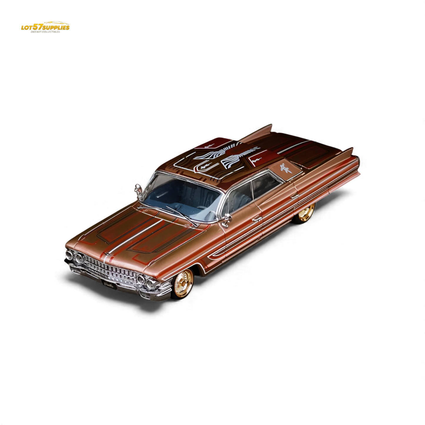 (Pre-Order) MK Miniatures Cadillac Diwei US West Coast Wind - Metallic Red Copper 1:64