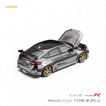 (Pre-Order) MH Honda Civic Type R FL5 - Chrome Gun Black 1:64