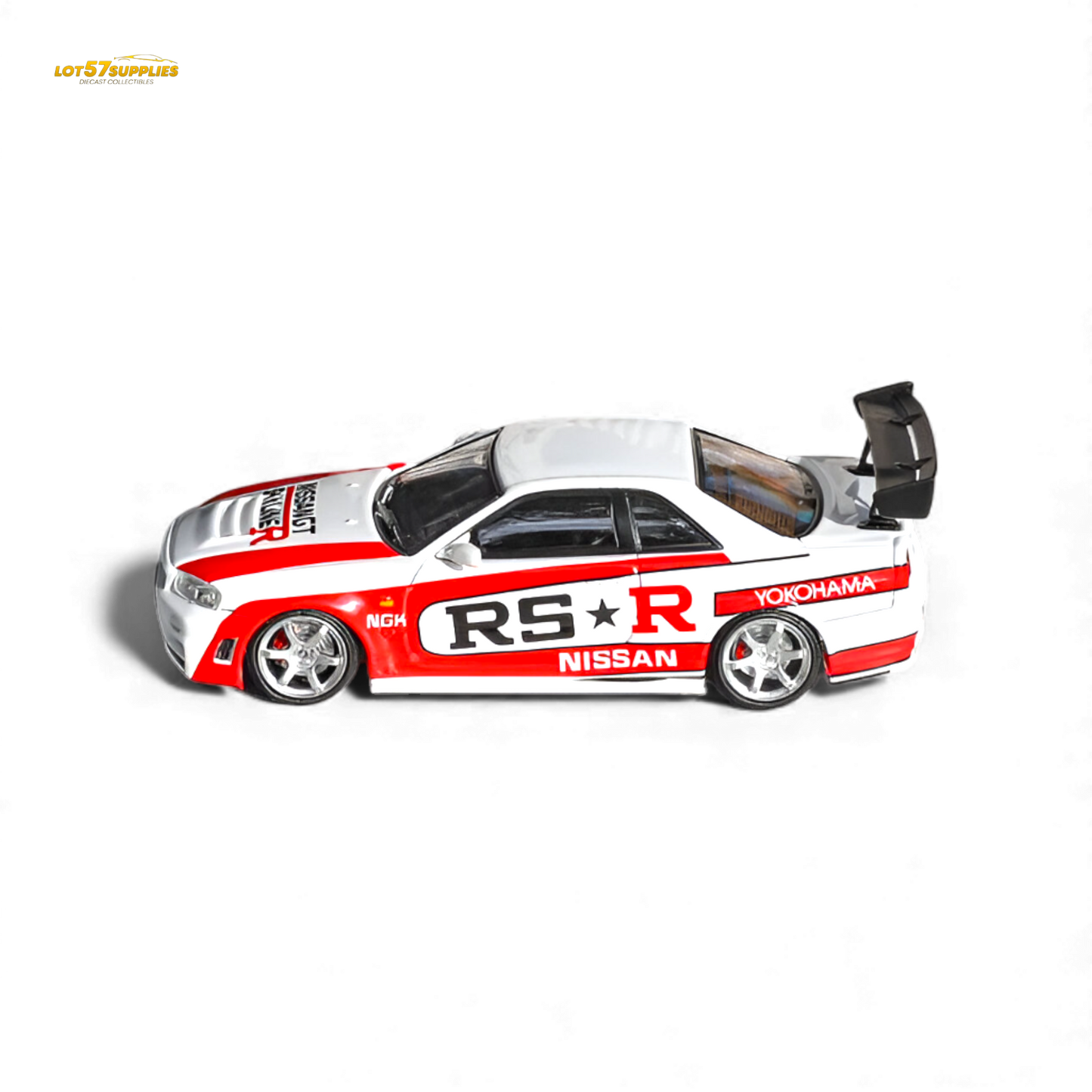 (Pre-Order) Fuji Skyline R34 GT-R Nismo Z-Tune - White RSR 1:64