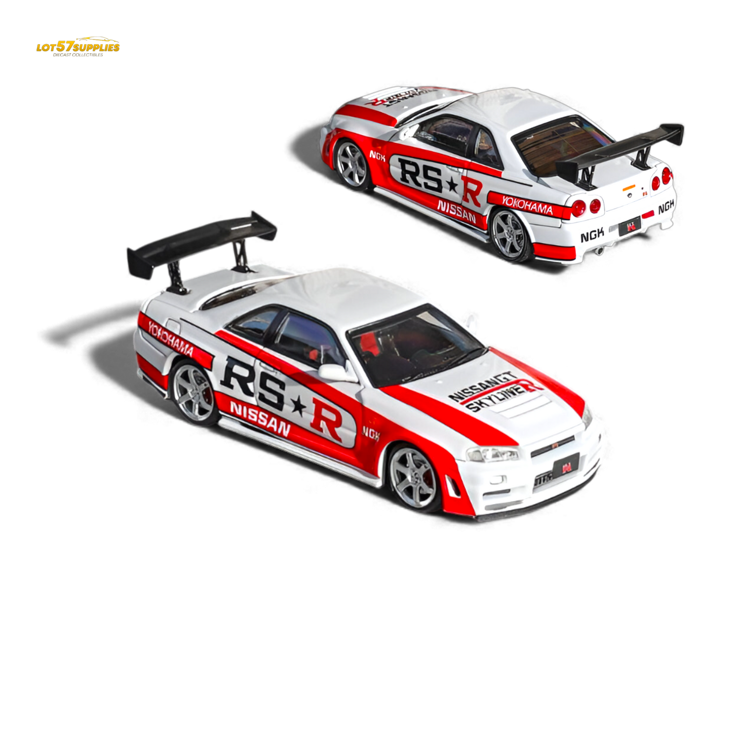 (Pre-Order) Fuji Skyline R34 GT-R Nismo Z-Tune - White RSR 1:64