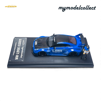 (Pre-Order) MC LB GTR R35 GT - Blue Carbon Fiber Cover Paint 1:64