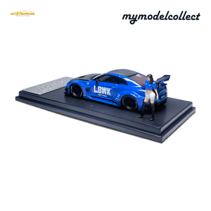 (Pre-Order) MC LB GTR R35 GT - Blue Carbon Fiber Cover Paint 1:64