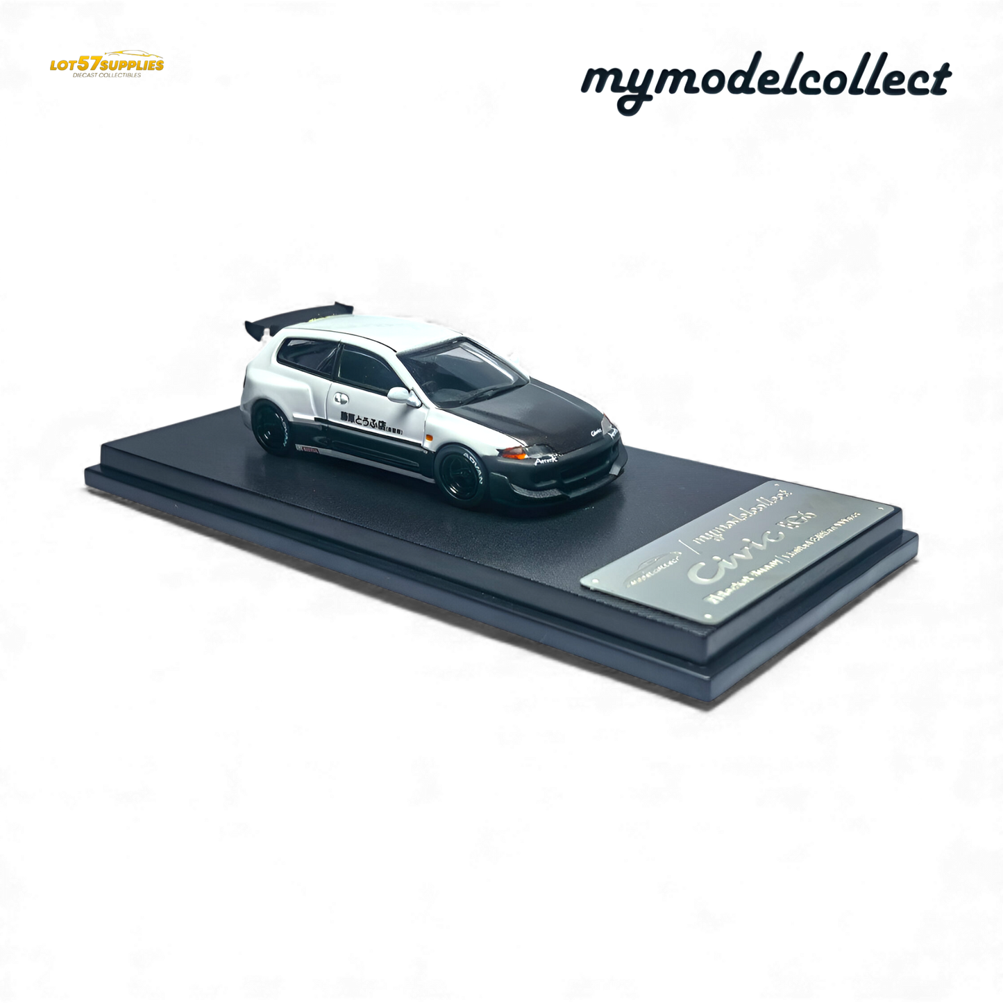 (Pre-Order) MC Civic EG6 Fujiwara Tofu Shop White Carbon 1:64