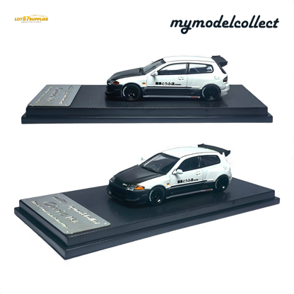 (Pre-Order) MC Civic EG6 Fujiwara Tofu Shop White Carbon 1:64
