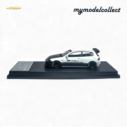 (Pre-Order) MC Civic EG6 Fujiwara Tofu Shop White Carbon 1:64