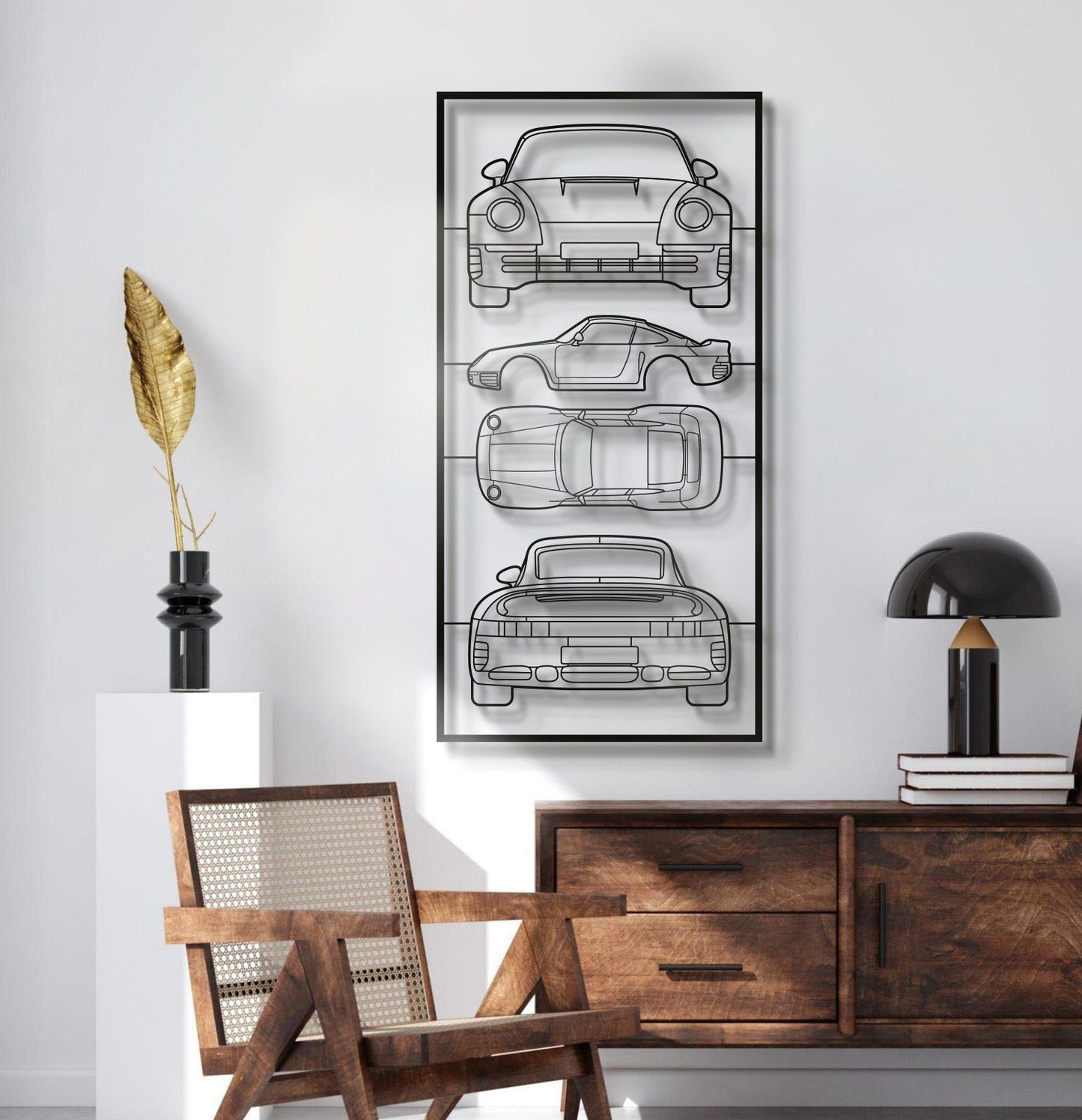 1986 959 Quad Profile Metal Frame Silhouette - MT1458