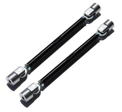 Adjustable Splitter Support Rods (PAIR) - BLACK