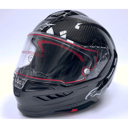 ALPINESTARS Supertech R10 Helmet - Solid - Carbon Black - Large 8200124-1902-L