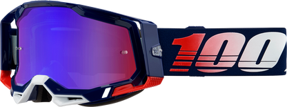 100% Racecraft 2 Goggles - Republic - Red/Blue Mirror 50010-00022