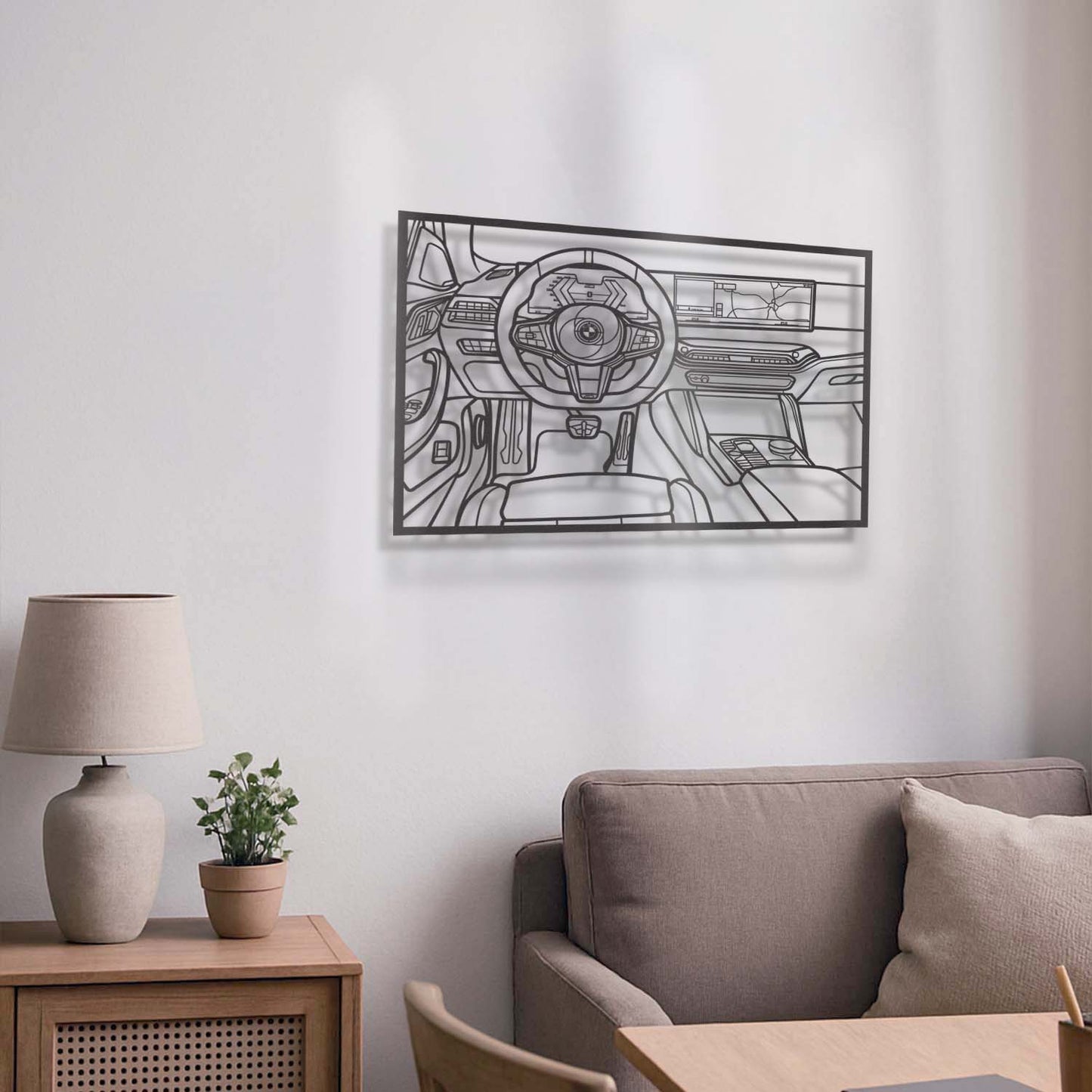 M4 Driver's Cockpit Metal Frame Wall Art - MT1463