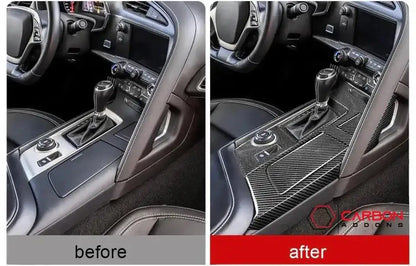 C7 Corvette 2014-2019 Center Console Carbon Fiber Overlay