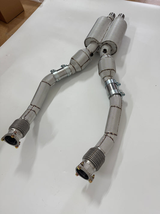 TruFlow UltraTone Catted and Resonated Downpipes V2, Audi B8/B8.5 Audi S4, S5, A6 3.0T Supercharged