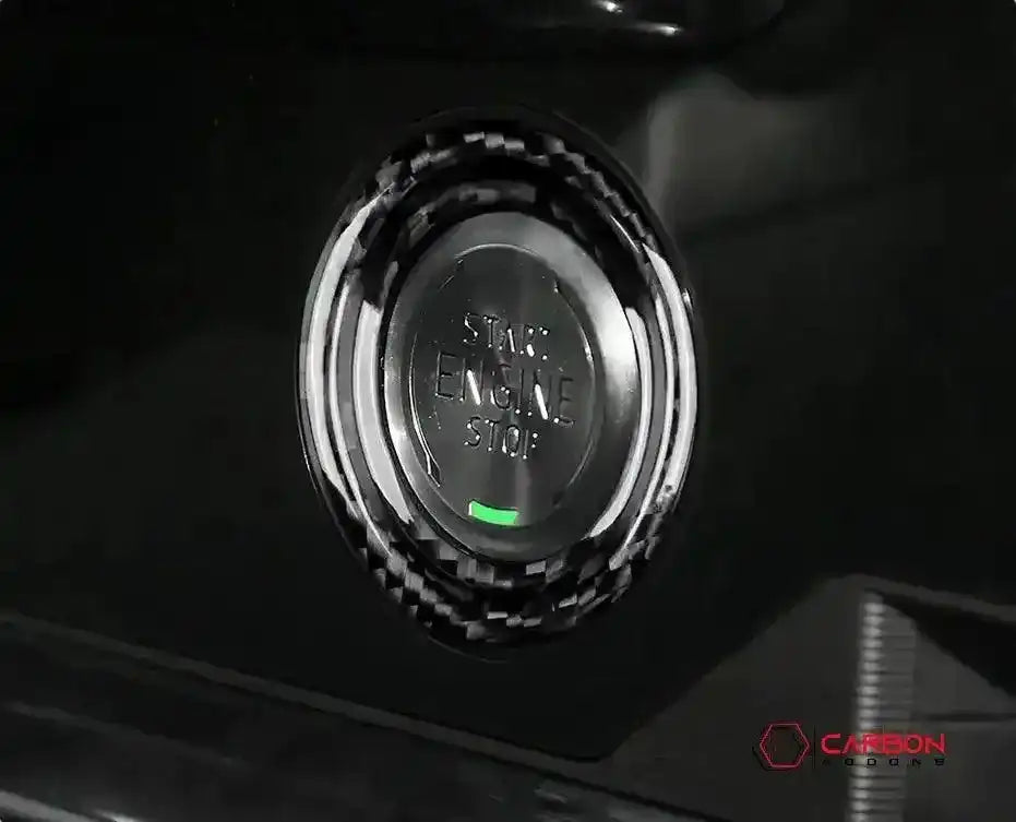 C8 Corvette Real Carbon Fiber Start/Stop Button Surround Trim Cover | Interior Upgrade (2020–2026)