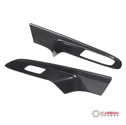C8 Corvette Real Carbon Fiber Window Switch Trim Covers | Interior Overlay (2020–2026)