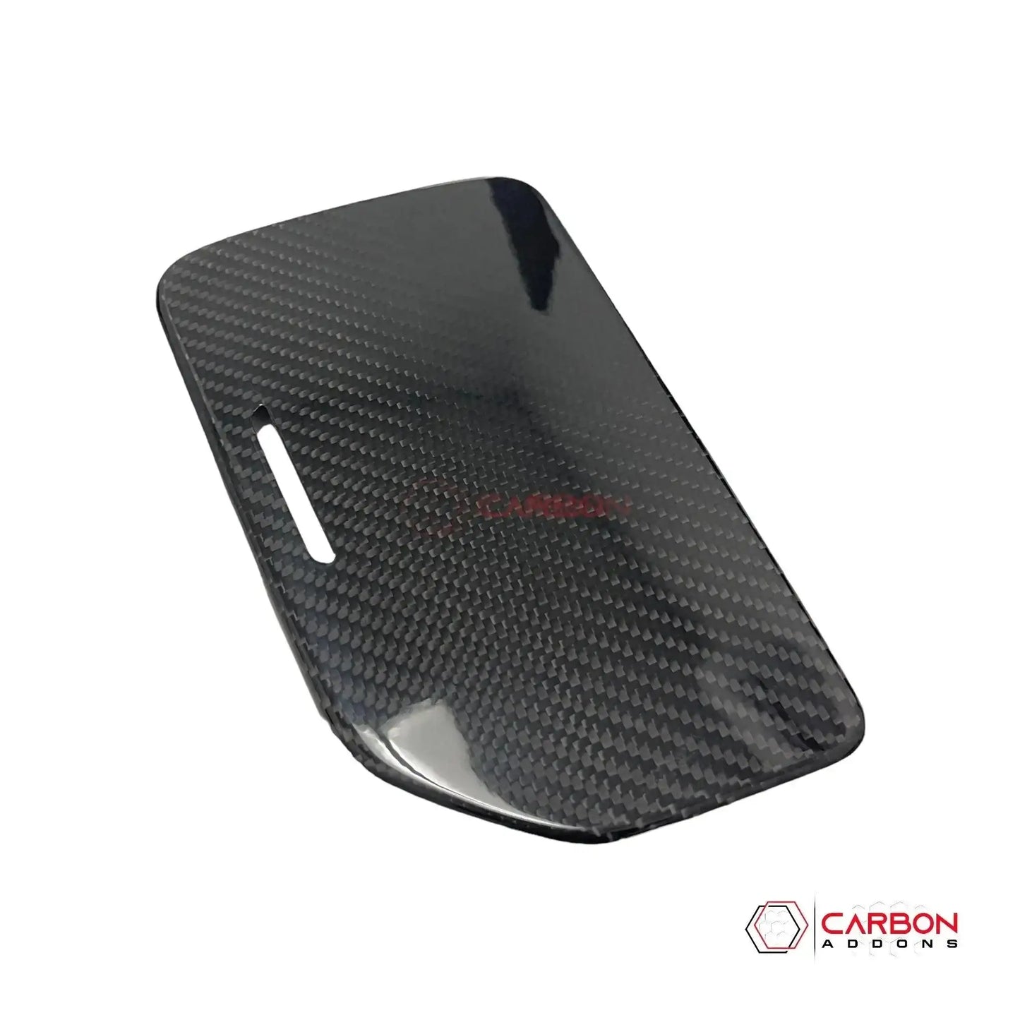 C8 Corvette Real Carbon Fiber Center Console Cup Holder Lid Cover | Interior Overlay (2020–2025)