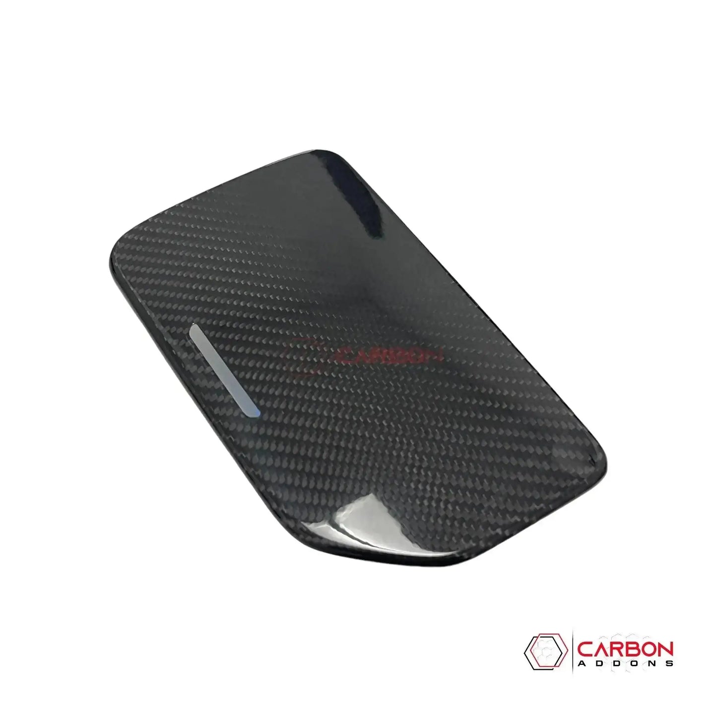 C8 Corvette Real Carbon Fiber Center Console Cup Holder Lid Cover | Interior Overlay (2020–2025)