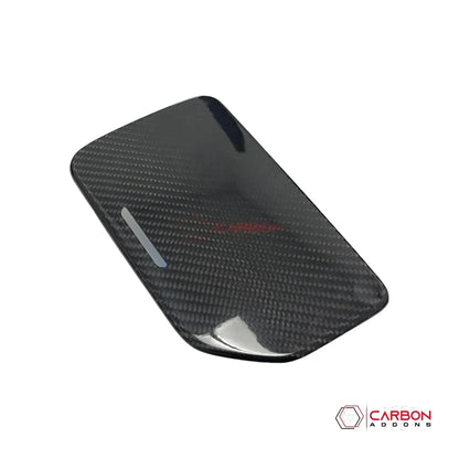 C8 Corvette Real Carbon Fiber Center Console Cup Holder Lid Cover | Interior Overlay (2020–2025)