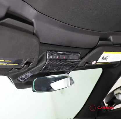 C8 Corvette Real Carbon Fiber Overhead Dome Light Trim Cover | InteriorUpgrade (2020–2026)