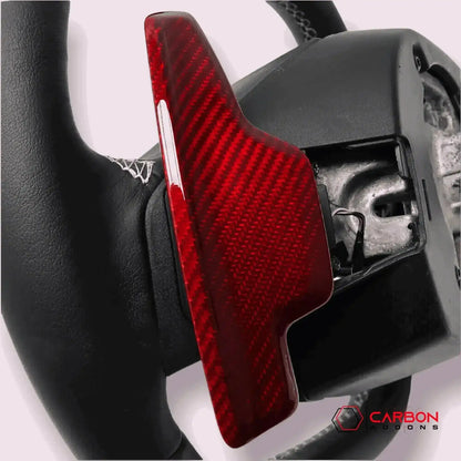 C8 Corvette Real Carbon Fiber Paddle Shifters | Direct Replacement (2020–2026)
