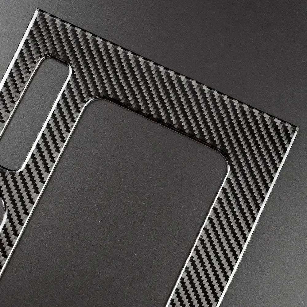 Carbon Fiber Center Console Trim Interior Overlay For Mustang 2010-2014