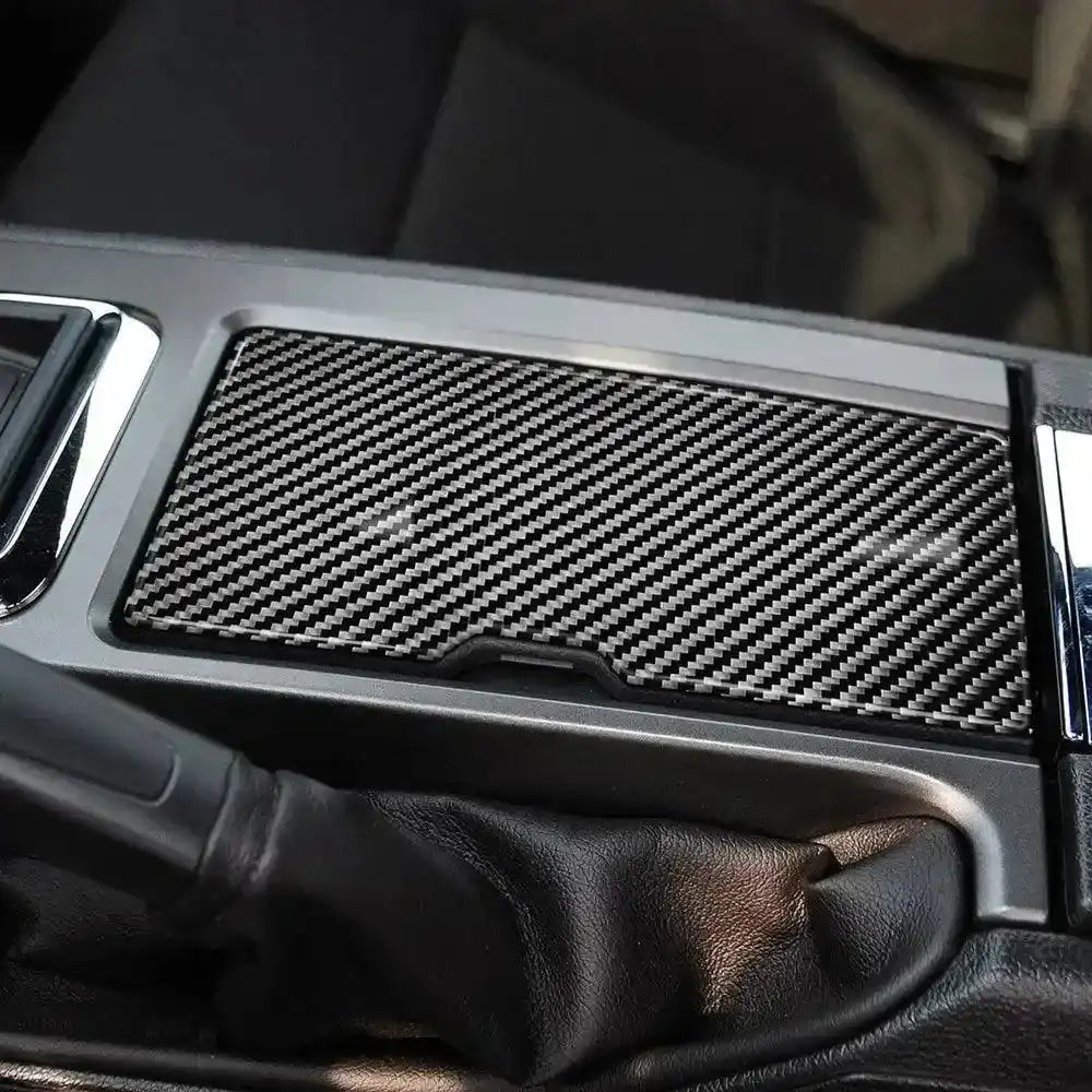 Carbon Fiber Center Console Trim Interior Overlay For Mustang 2010-2014