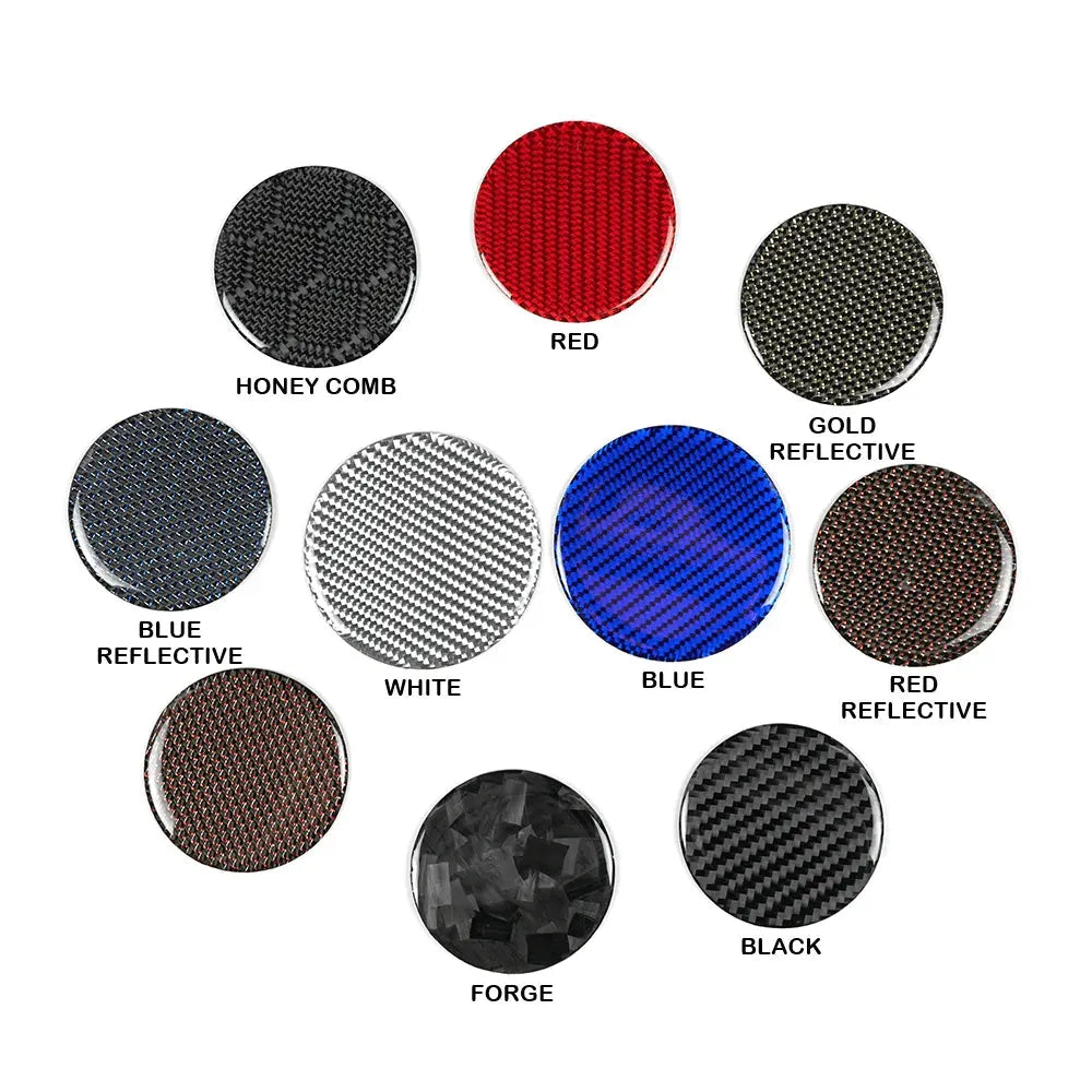 Carbon Fiber Door Speaker Trim Overlay for Mustang 2015-2023