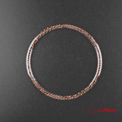 Carbon Fiber Door Speaker Trim Overlay for Mustang 2015-2023