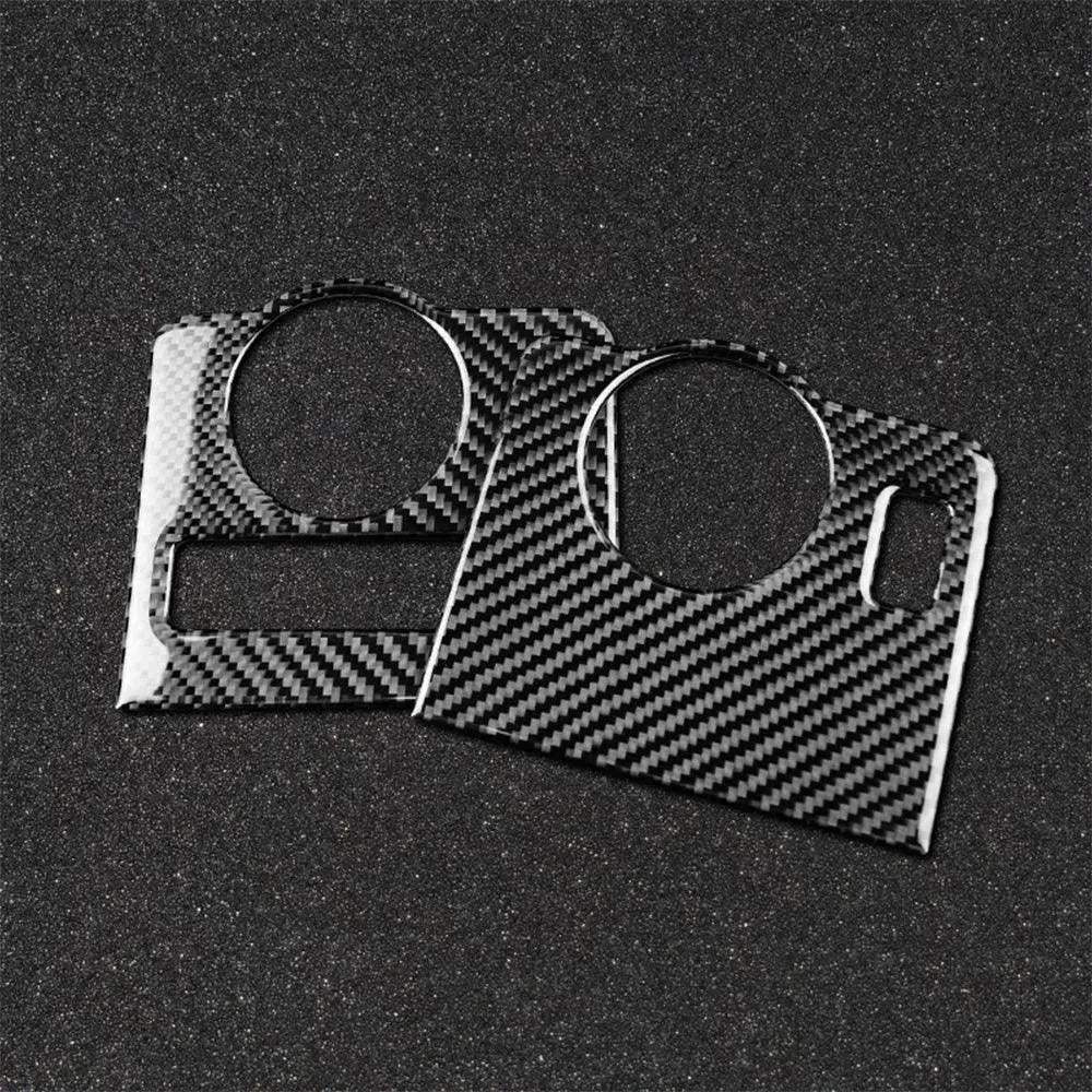 Carbon Fiber Headlight Control Trim interior Overlay For Mustang 2010-2014