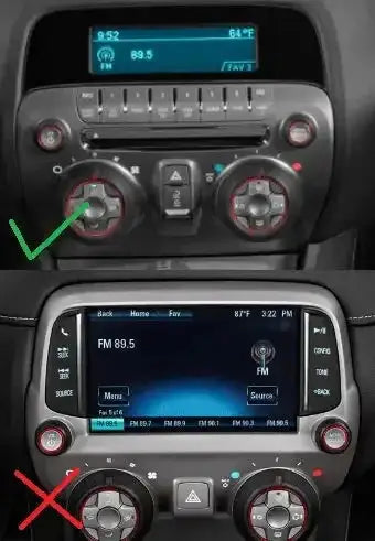 Carbon Fiber Multimedia Radio Trim Cover for 2010-2015 Chevy Camaro