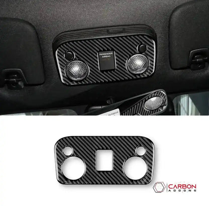 Carbon Fiber Overhead Dome Light Trim Overlay for Mustang 2015-2023
