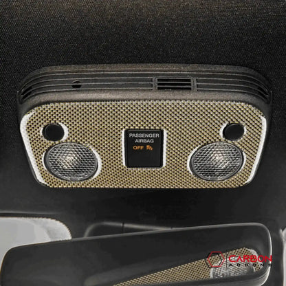 Carbon Fiber Overhead Dome Light Trim Overlay for Mustang 2015-2023