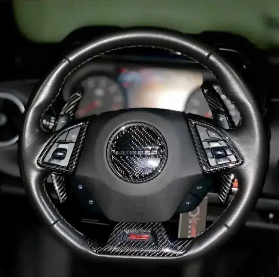 Carbon Fiber Paddle Shifter Extension for 2016-2024 Chevy Camaro/2014-2019 Corvette