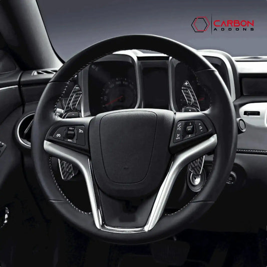 Real Carbon Fiber Paddle Shifter Extensions | 2012-2015 Chevy Camaro (5th Gen)