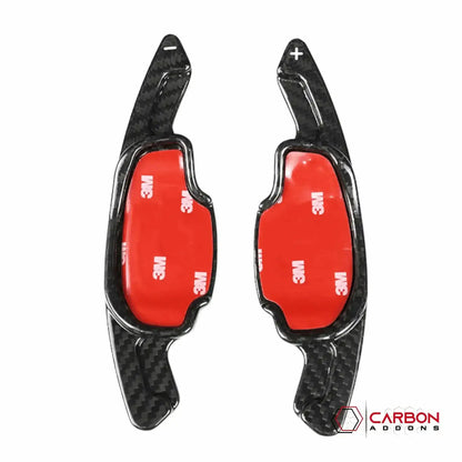 Real Carbon Fiber Paddle Shifter Extensions | 2012-2015 Chevy Camaro (5th Gen)