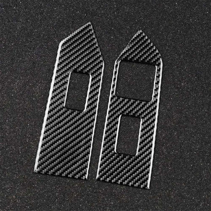 Carbon Fiber Window Switch Control Trim Interior Overlay Kit For Mustang 2010-2014