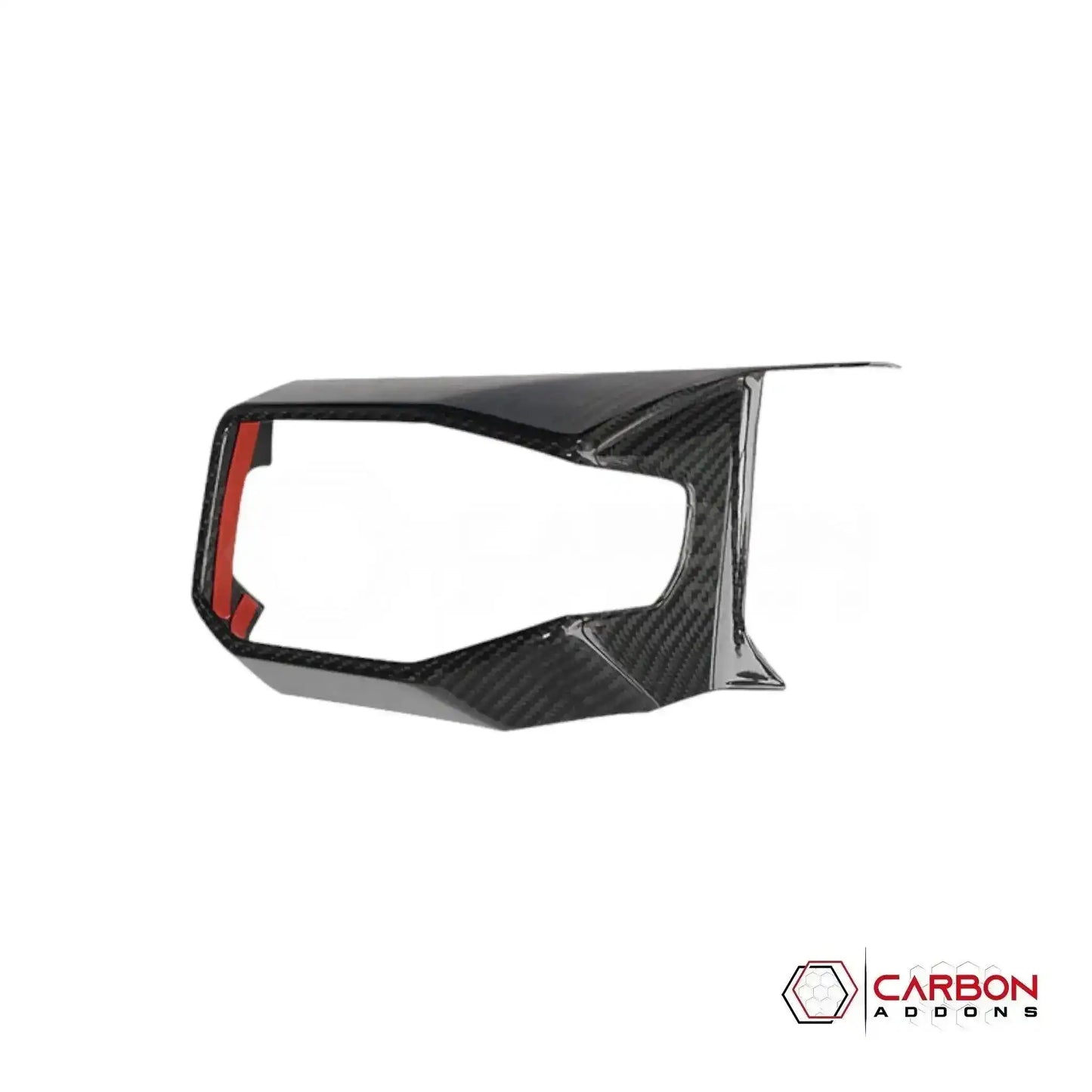 Real Carbon Fiber Driver Side Dashboard AC vent Trim Cover for 2024+ Ford Mustang