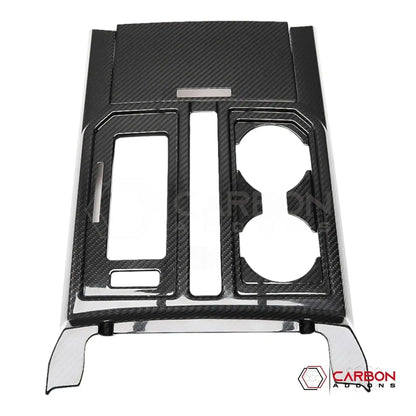 Real Carbon Fiber Center Console Gear Shift Panel Cover For F150 2015-2020