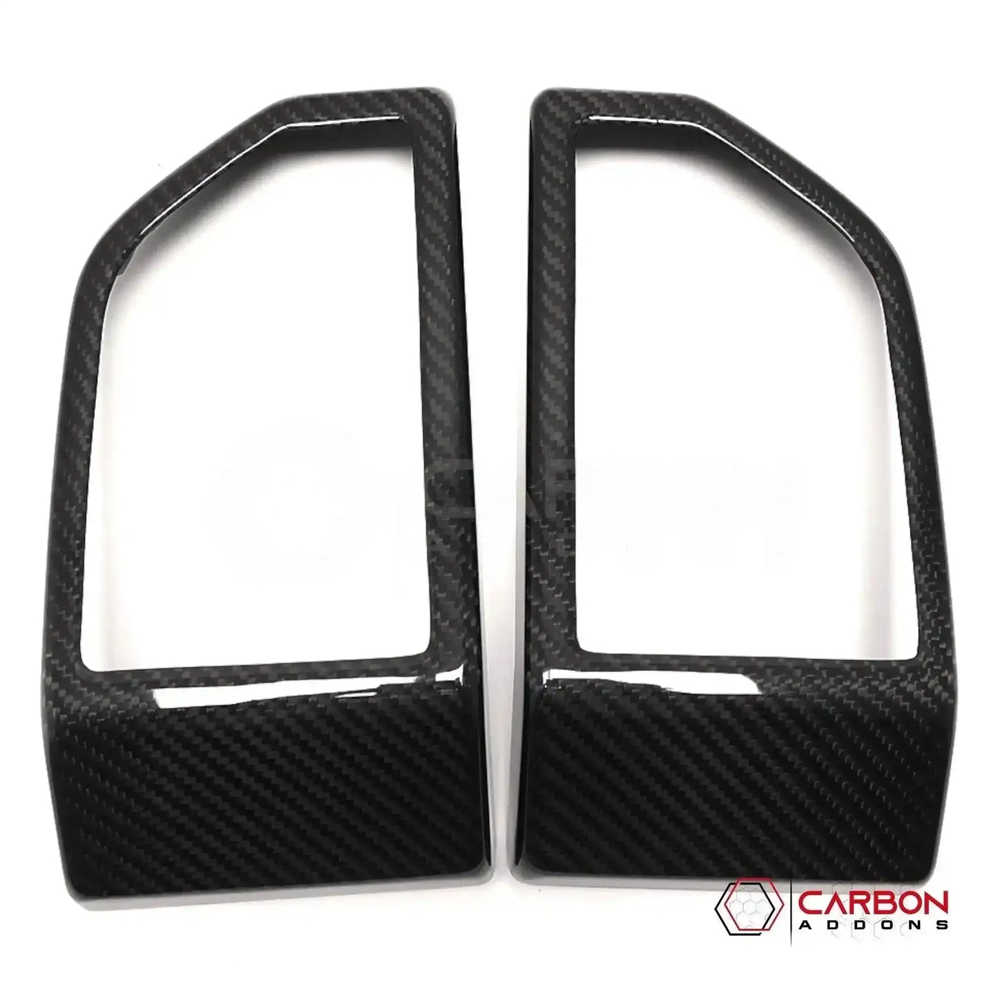 Real Carbon Fiber Dashboard Side AC Vents Trim Cover ForF150 2015-2020