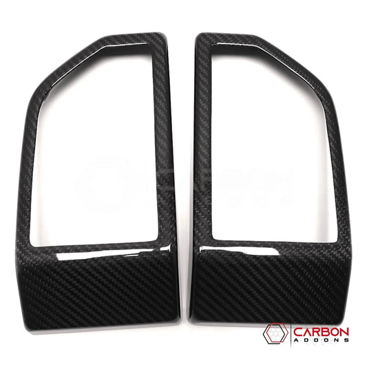 F150 2015-2020 Dashboard Side AC Vents Trim Hard Carbon Fiber Cover