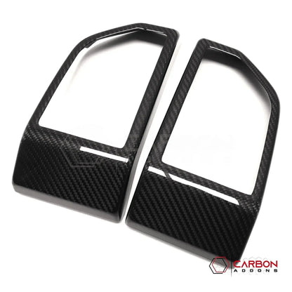 Real Carbon Fiber Dashboard Side AC Vents Trim Cover ForF150 2015-2020