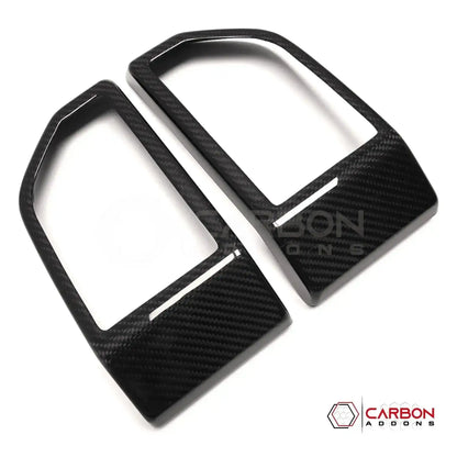 Real Carbon Fiber Dashboard Side AC Vents Trim Cover ForF150 2015-2020