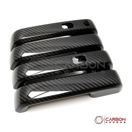 Real Carbon Fiber Exterior Door Handle Cover For F150 2015-2020