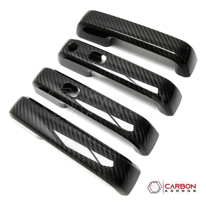 Real Carbon Fiber Exterior Door Handle Cover For F150 2015-2020