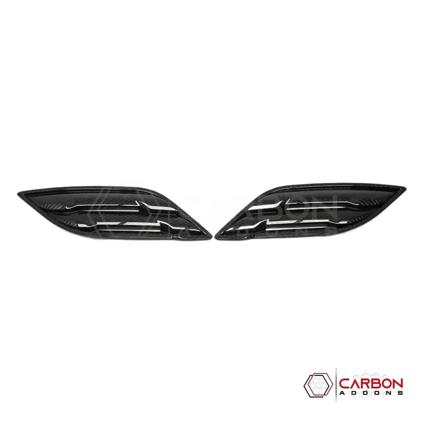 Real Carbon Fiber Fender Vents Cover For F150 2015-2020