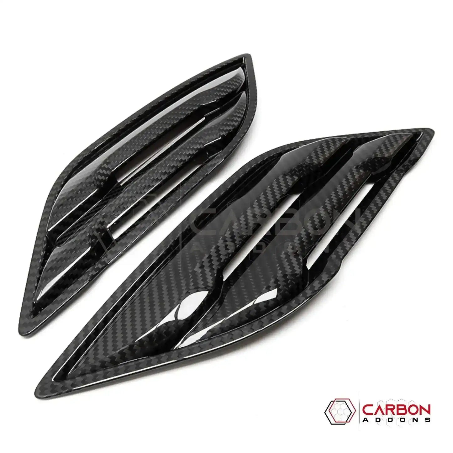 Real Carbon Fiber Fender Vents Cover For F150 2015-2020